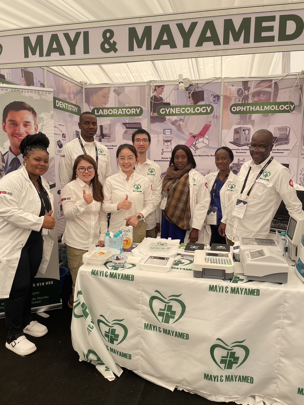 MAYAMED Team Visits Local Distributors and Attends Exhibition in Congo